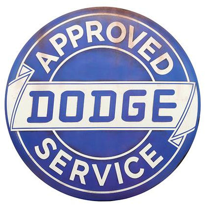 DODGE SERVICE TIN BUTTON SIGN 24"x24"