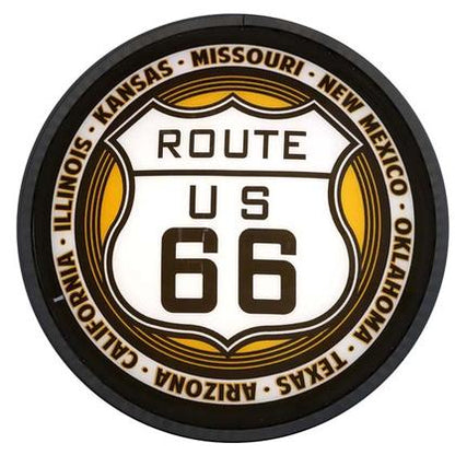 ROUTE 66 LIGHTED GLOBE 16"x16"