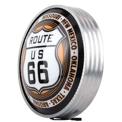 ROUTE 66 LIGHTED GLOBE 16&quot;x16&quot;