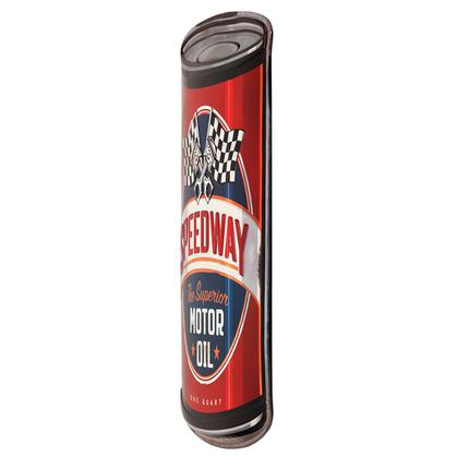 SPEEDWAY EMBOSSED CURVED TIN SIGN 16"x24"