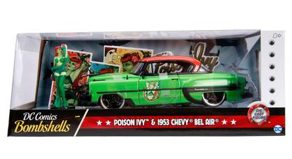 Chevrolet Bel Air 1953 with Poison Ivy Figure DC Comics Bombshells