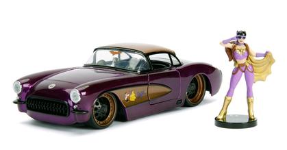 Chevrolet Corvette 1957 with Batgirl Figure DC Comics Bombshells