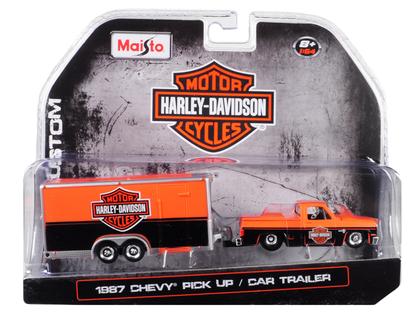 Chevrolet 1987 with Trailer "Harley-Davidson"