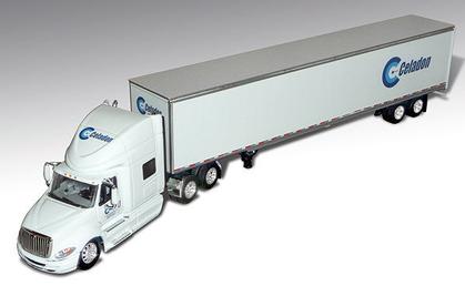 International PROSTAR With Dry Van Trailer "Celadon"