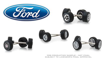 Ford Wheel &amp; Tire Pack - 16 Wheels, 16 Tires, and 8 Axles