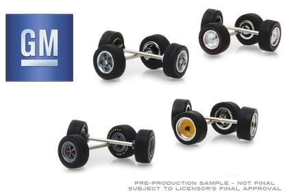 General Motors Wheel &amp; Tire Pack - 16 Wheels, 16 Tires, and 8 Axles