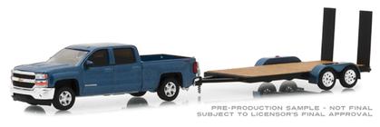 Chevrolet Silverado 1500 2018 with Flatbed Trailer "Hitch and Tow Series 15"