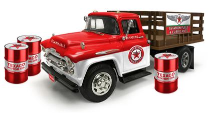 Chevrolet Stake Truck 1957 "Texaco" (with 3 Fuel Drums) Texaco Truck Series 