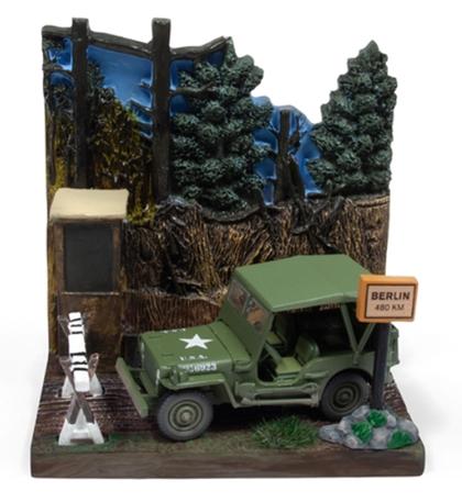 Willys MB Jeep with Resin Display - Checkpoint WWII Diorama