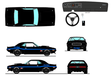 Dodge Challenger 1970 "Trans Am - Street Version" Nice Car Collection 