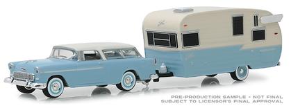 1955 Chevrolet Nomad and Shasta Airflyte with Awning "Hitch and Tow Series 16"