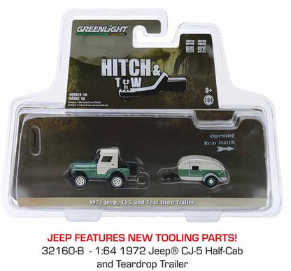 1972 Jeep CJ-5 Half-Cab and Teardrop Trailer "Hitch and Tow Series 16"