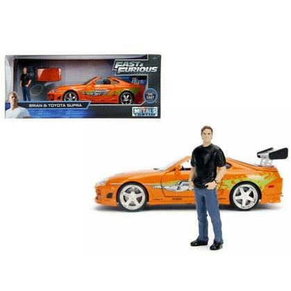Toyota Supra with Brian Paul Walker Figure &quot;Fast and Furious&quot;