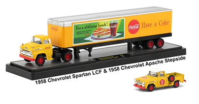 1958 Chevrolet Spartan LCF and 1958 Chevrolet Apache Stepside Pickup "Coca-Cola"