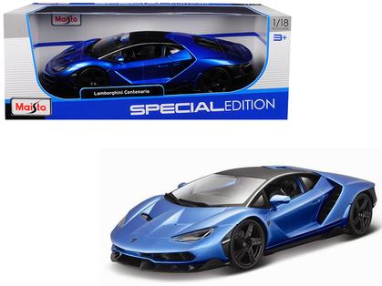 Voiture-miniature-bleue-Maisto-1-18-Lamborghini-Centenario-Special-Edition-Diecast