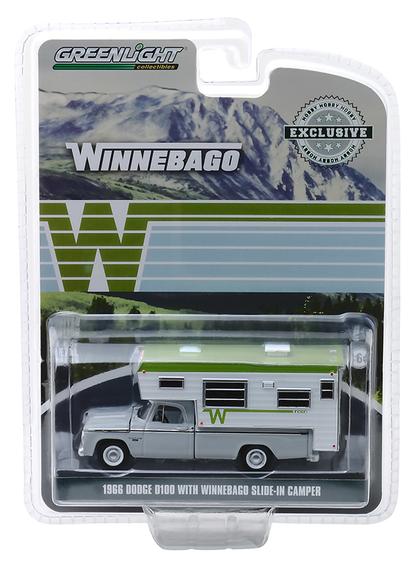 Dodge D-100 1966 with Winnebago Slide-In Camper 