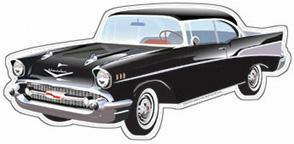 Chevrolet Bel Air 1957 Die Cut Sign