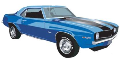 Camaro 1969 Die Cut Sign
