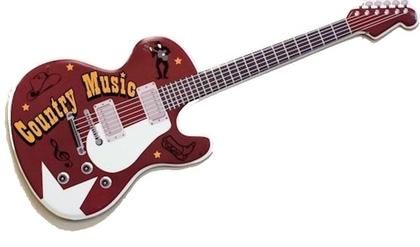 Country Guitar Sign Die Cut Sign