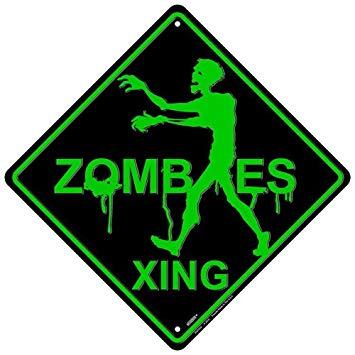 Zombie Crossing Sign