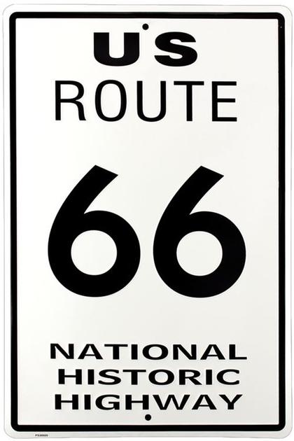 Route 66 Large Parking Sign