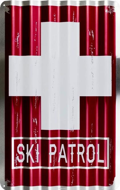 Ski Patrol Corrugated Large Sign