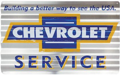 Chevrolet Service Corrugated Large Sign
