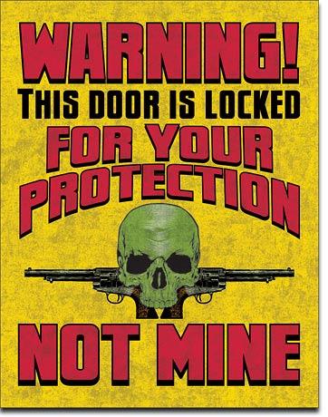 Warning Door is Locked