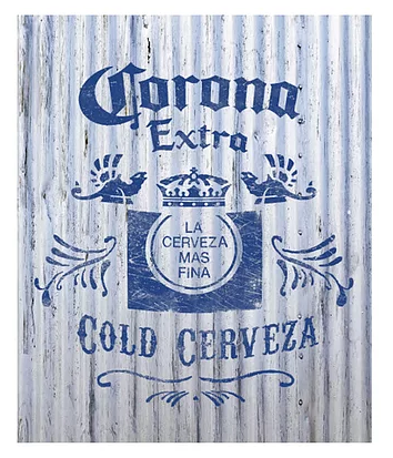 Corona sign Corrugated 12"x15"