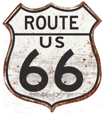 Enseigne Route 66 32&quot;x36&quot;