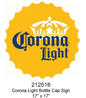 Coronal Light Bottle Cap 17&quot;