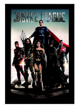 Framed 11&quot;x17&quot; Justice League