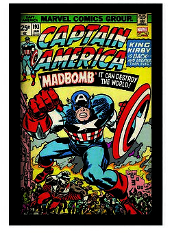 Cadre 11&quot;x17&quot; Captain American Madbomb