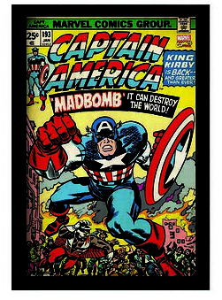 Cadre 11"x17" Captain American Madbomb