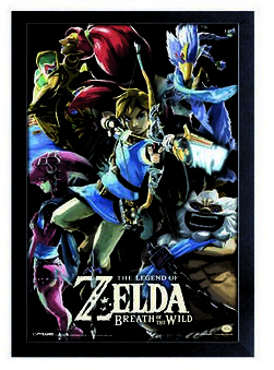 Framed  11&quot;x17&quot; The Legend of Zelda