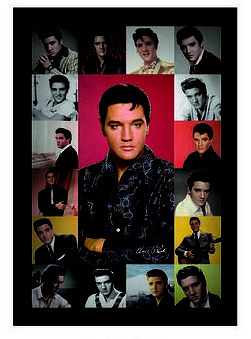 Framed  11&quot;x17&quot; Elvis Presley Different Pose