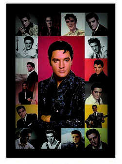 Framed  11"x17" Elvis Presley Different Pose