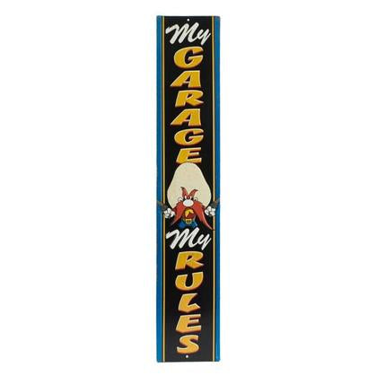 YOSEMITE SAM EMBOSSED TIN SIGN 5x27