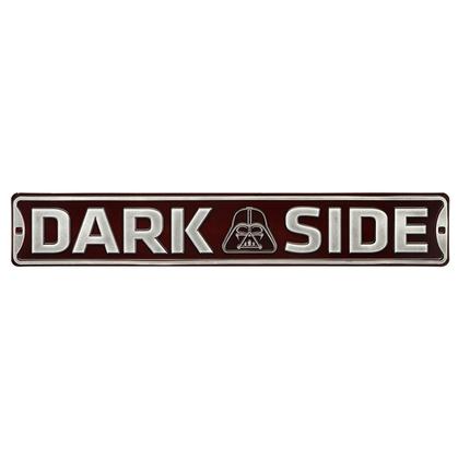 DARK SIDE Star wars EMBOSSED TIN STREET SIGN 24x4