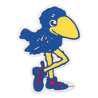 KU JAYHAWK 1912 MASCOT TIN SIGN 9.5x13