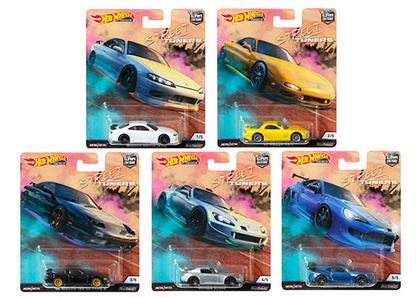 Hot Wheels 1:64 Car Culture 2019 &quot;L&quot; Case Street Tuners Assortment