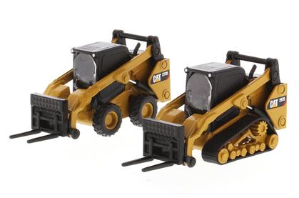 Caterpillar 272D2 Skid Steer Loader and Caterpillar 297D2 Compact Track Loader with Accessories
