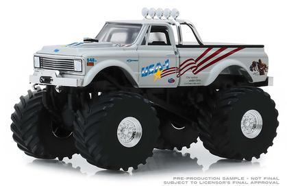 Chevrolet K-10 1970 Monster Truck with 66-Inch Tires "USA-1" Kings of Crunch Series