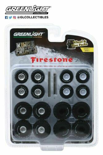 Firestone Kings Of Crunch Wheels &amp; Tires Pack - 16 Wheels, 16 Tires, and 8 Axles "Wheel and Tires Packs Series 1"