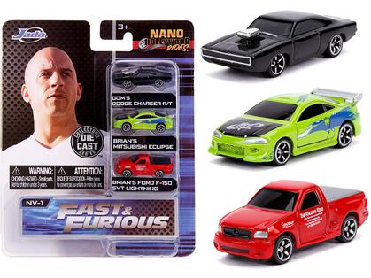 Ensemble "FAST &amp; FURIOUS" 3 PC SET "NANO HOLLYWOOD RIDES" 1/65