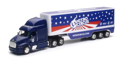 Peterbilt Tractor with 3-Axle Dry Van Trailer "Nitro Circus"