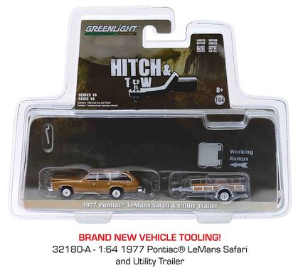 1977 Pontiac LeMans Safari with Utility Trailer "Hitch and Tow Series 18"