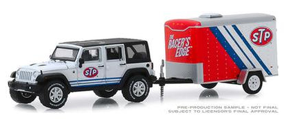 Jeep Wrangler Unlimited 2015 with STP Small Cargo Trailer "Hitch and Tow Series 18"