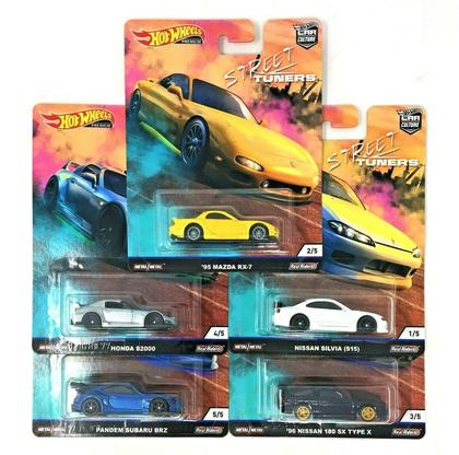 Hotwheels 1:64 Car Culture 2019 Street Tuners Set of 5