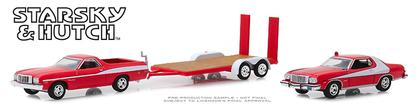 Ford Ranchero 1976 &amp; Ford Gran Torino 1976 on Flatbed Trailer "Starsky and Hutch"